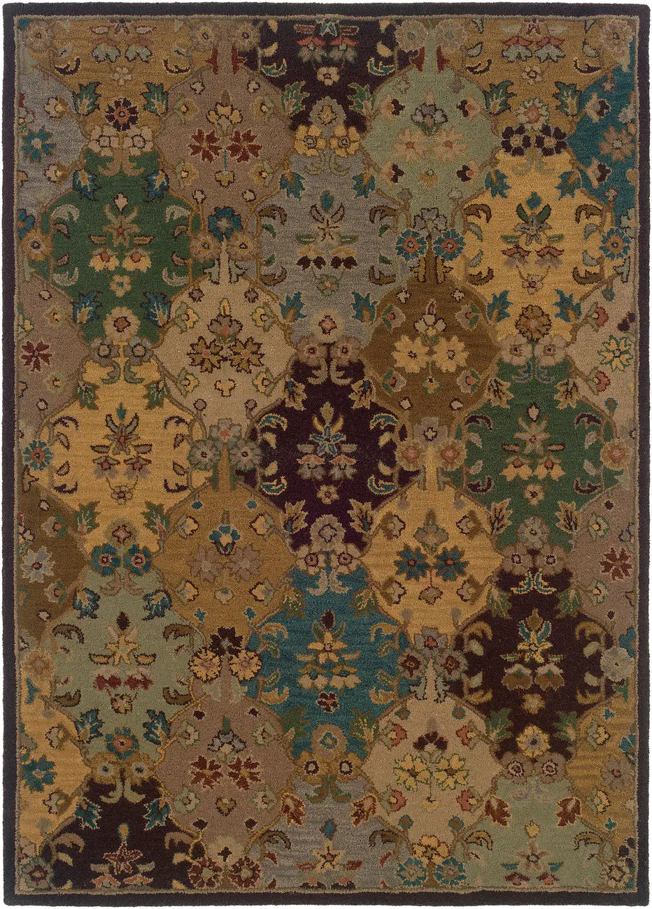 Linon Brown Traditional Rug 7