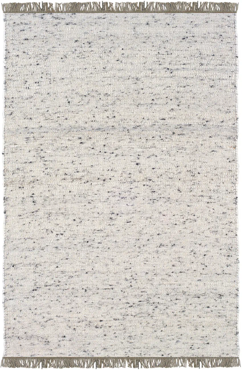 Linon Beige Wool Braided Rug