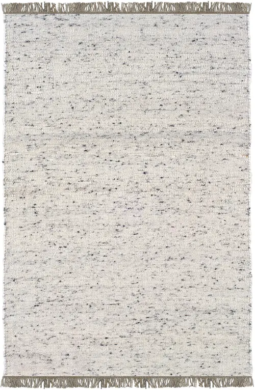 Linon Beige Wool Braided Rug