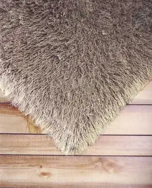 FlokatiRug Brown Solid Color Shag Rug 2