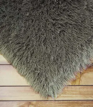 FlokatiRug Green Solid Color Shag Rug 2