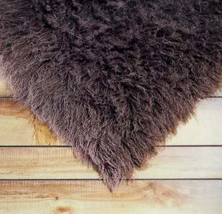FlokatiRug Brown Solid Color Shag Rug