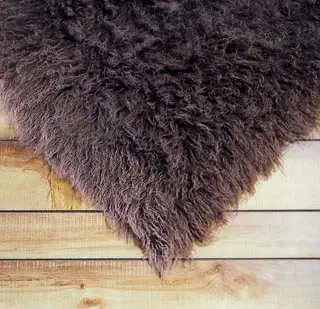 FlokatiRug Brown Solid Color Shag Rug