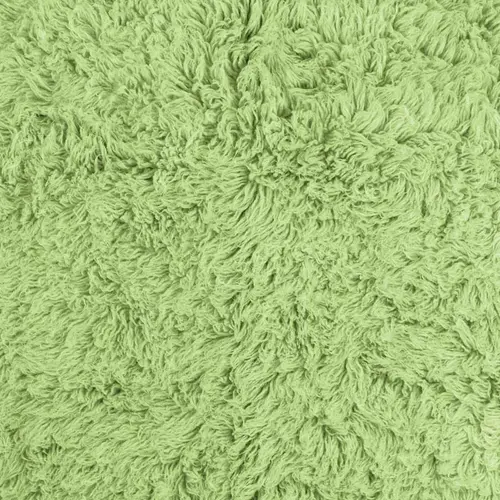 FlokatiRug Green Solid Color Shag Rug