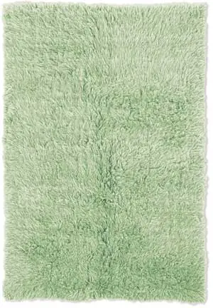 FlokatiRug Green Solid Color Shag Rug 3