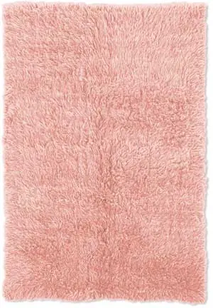 FlokatiRug Pink Solid Color Shag Rug