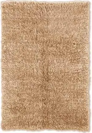 FlokatiRug Beige Solid Color Shag Rug