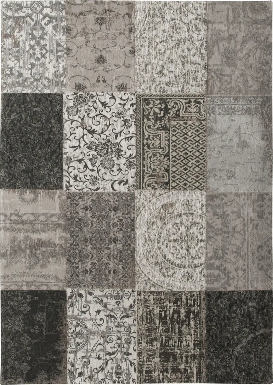 Louis De Poortere Vintage - Multi Gray Flatweave Cotton Rug