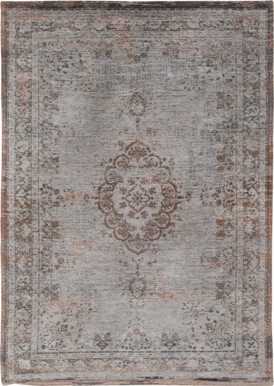 Louis De Poortere Fading World - Medaillon Beige Flatweave Cotton Rug