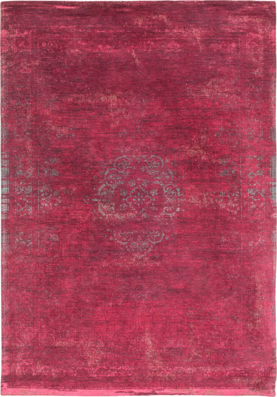 Louis De Poortere Fading World - Medaillon Pink Flatweave Cotton Rug