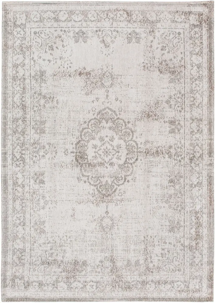 Louis De Poortere Fading World - Medaillon Beige Flatweave Cotton Rug