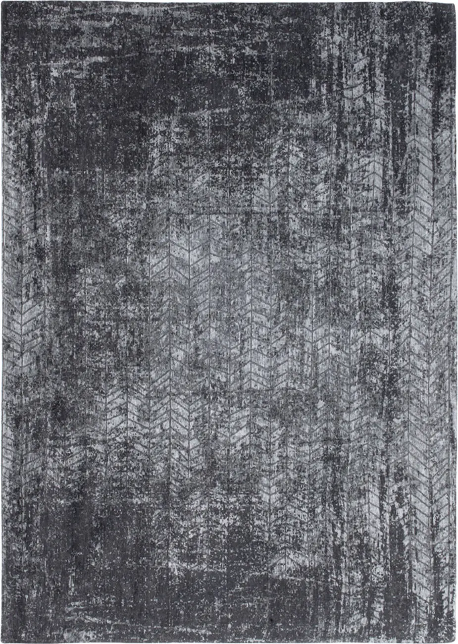 Louis De Poortere Mad Men - Jacob's Ladder Gray Flatweave Cotton Rug