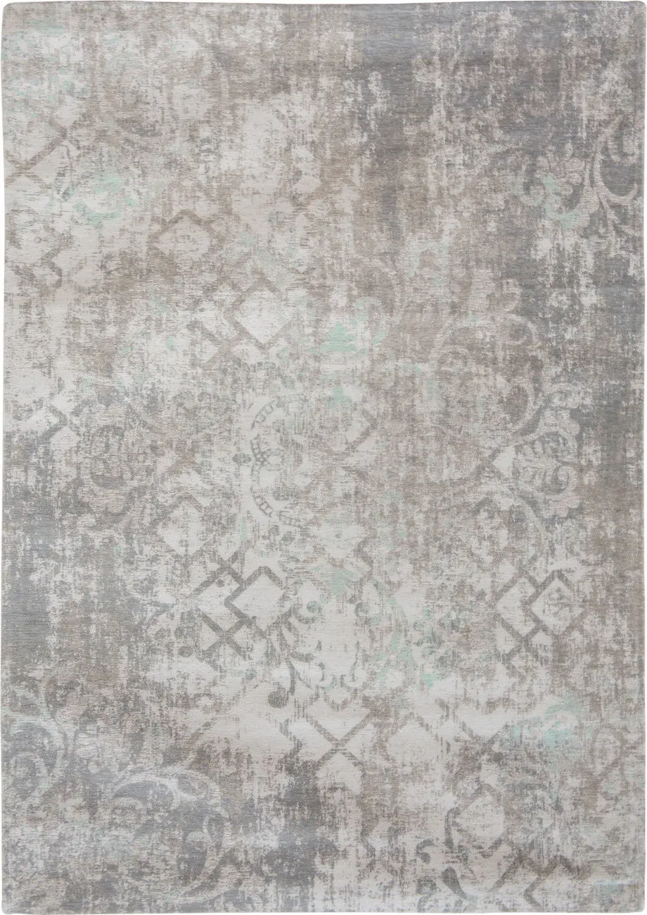 Louis De Poortere Fading World - Babylon Gray Flatweave Cotton Rug