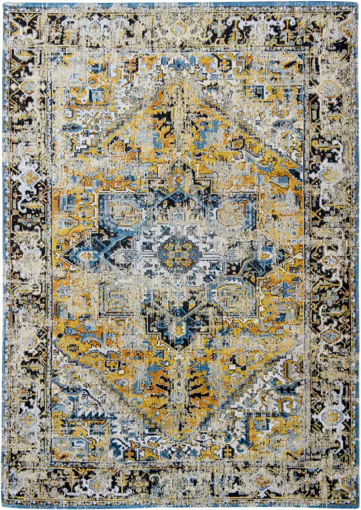 Louis De Poortere Antiquarian - Heriz Multi-Colored Flatweave Cotton Rug