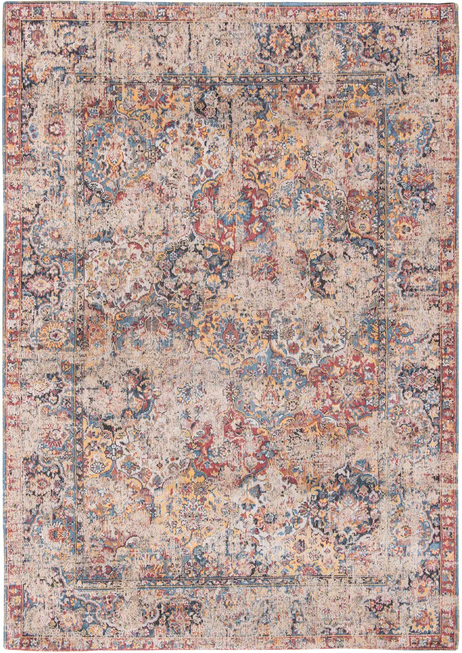 Louis De Poortere Antiquarian - Bakhtiari Multi-Colored Flatweave Cotton Rug