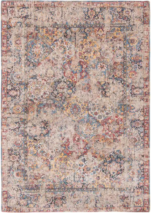 Louis De Poortere Antiquarian - Bakhtiari Multi-Colored Flatweave Cotton Rug
