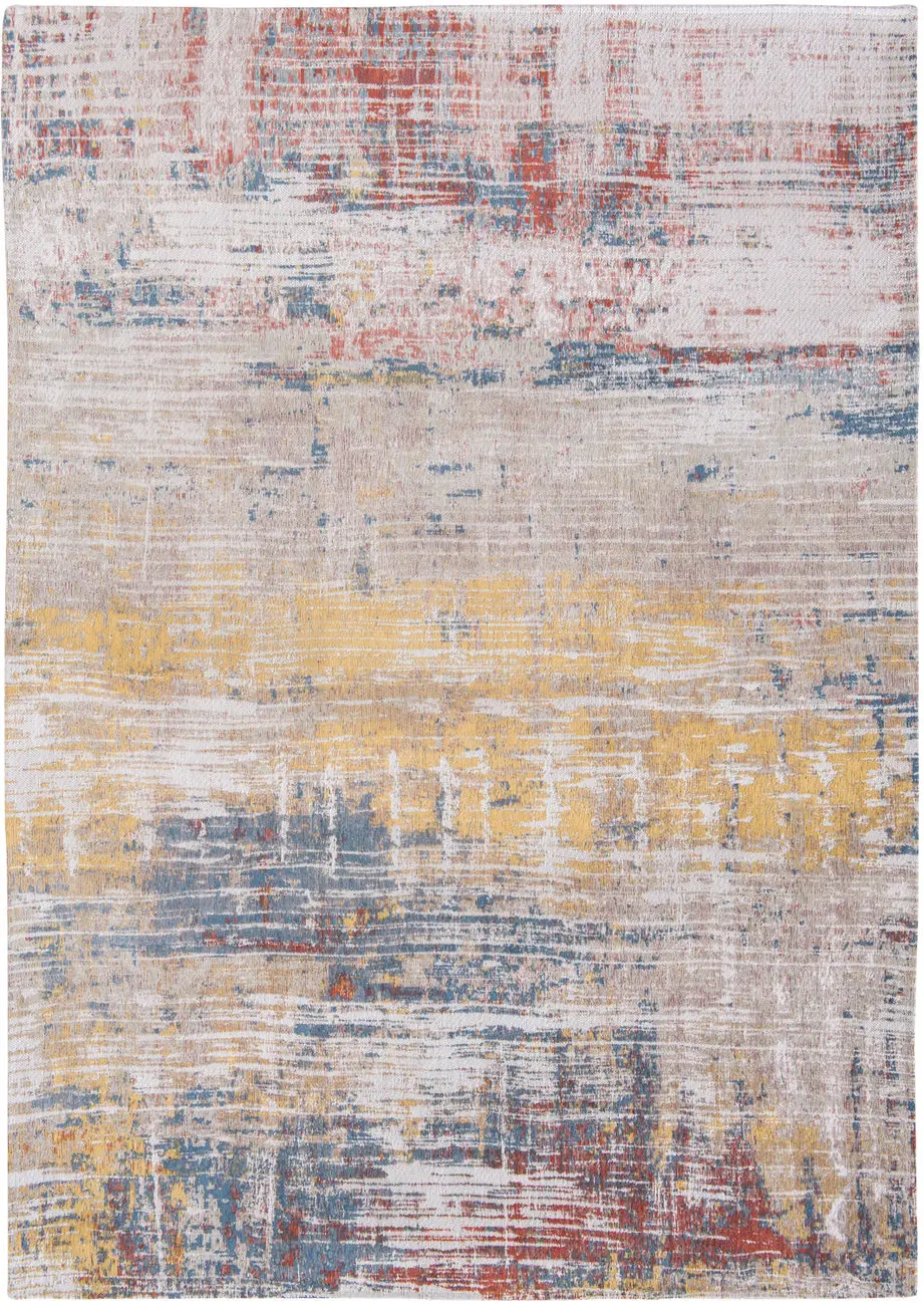 Louis De Poortere Atlantic - Streaks Multi-Colored Flatweave Cotton Rug