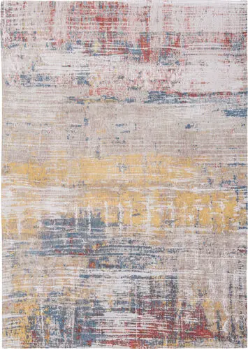 Louis De Poortere Atlantic - Streaks Multi-Colored Flatweave Cotton Rug