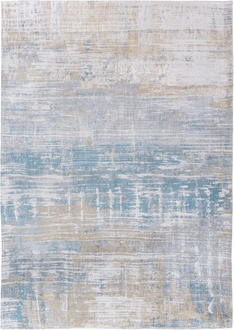 Louis De Poortere Atlantic - Streaks Multi-Colored Flatweave Cotton Rug