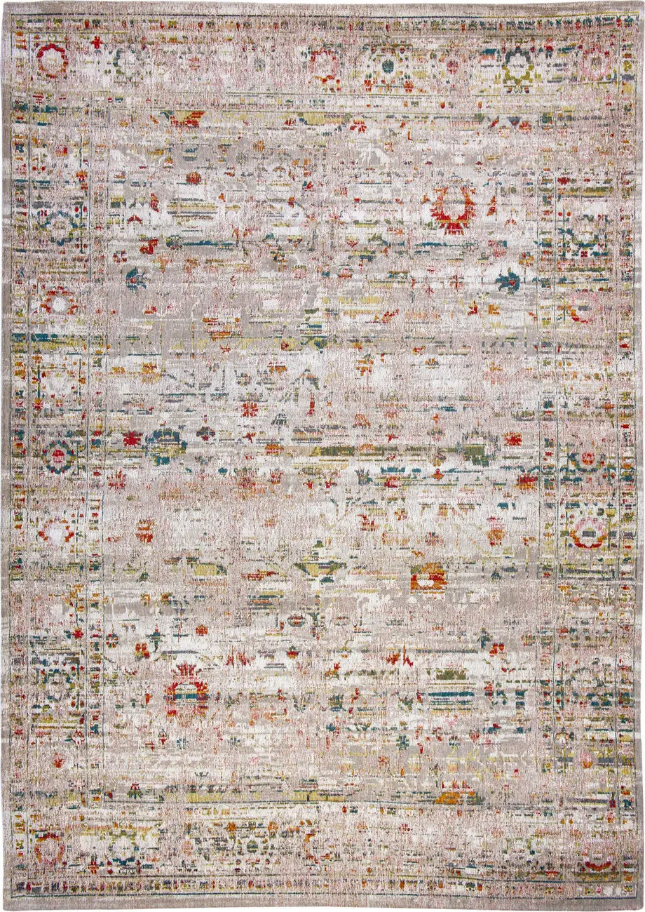 Louis De Poortere Antiquarian - Ushak Multi-Colored Flatweave Cotton Rug