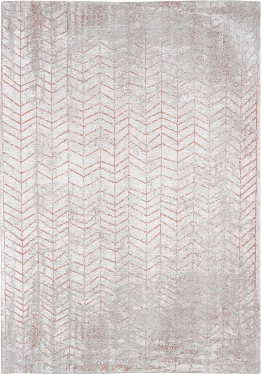 Louis De Poortere Mad Men - Jacob's Ladder Gray Flatweave Cotton Rug