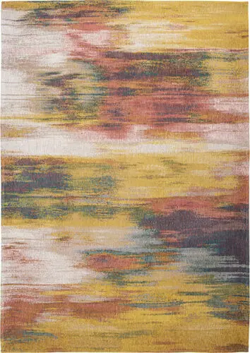 Louis De Poortere Atlantic - Monetti Multi-Colored Flatweave Cotton Rug