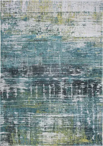 Louis De Poortere Atlantic - Streaks Multi-Colored Flatweave Cotton Rug