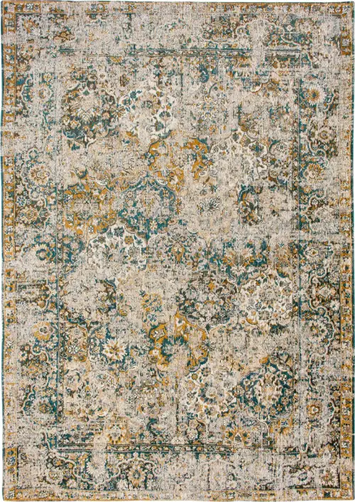 Louis De Poortere Antiquarian - Bakhtiari Multi-Colored Flatweave Cotton Rug