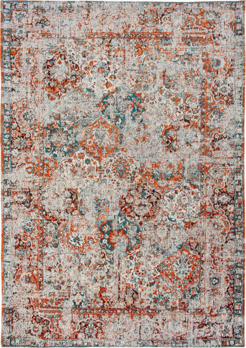 Louis De Poortere Antiquarian - Bakhtiari Multi-Colored Flatweave Cotton Rug