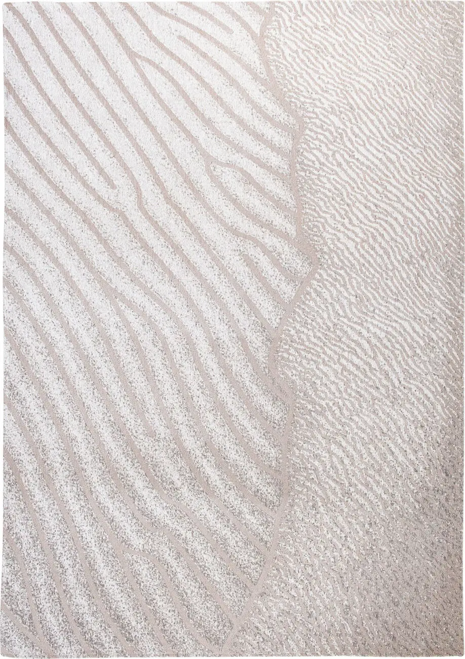 Louis De Poortere Waves - Shores White Flatweave Cotton Rug