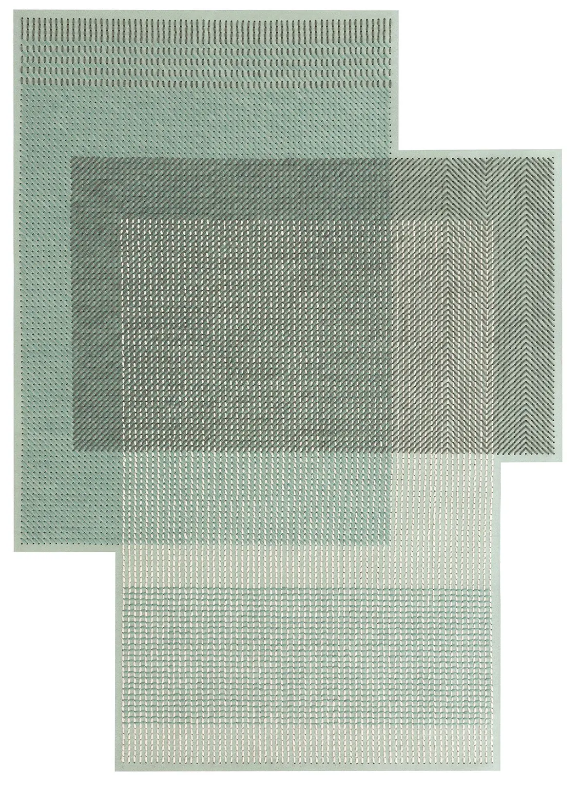 Gandia Blasco Canevas Geo Rug Green Product Image