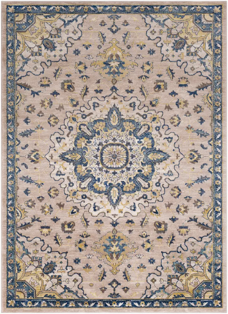 Athens AHN-2305 Navy Traditional Synthetic Rug