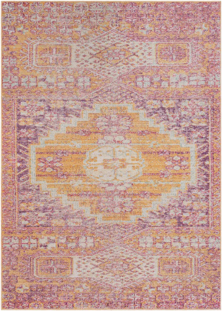Antioch AIC-2300 Bright Pink Traditional Transitional Rug