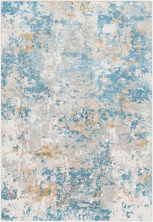 Surya Aisha AIS-2302 Sky Blue Synthetic Abstract Rug
