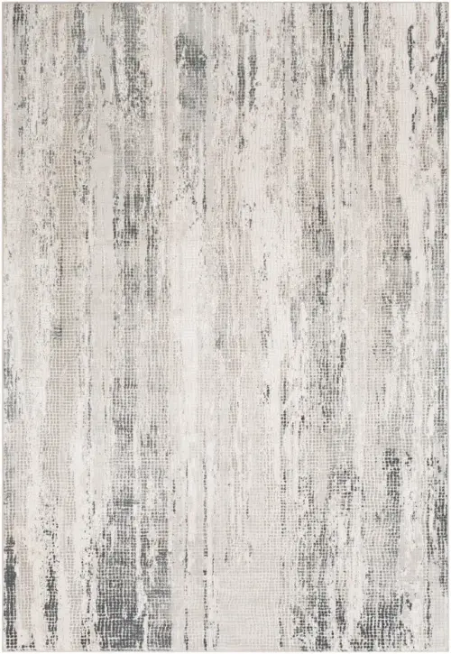 Surya Aisha AIS-2304 Medium Gray Silk Abstract Rug