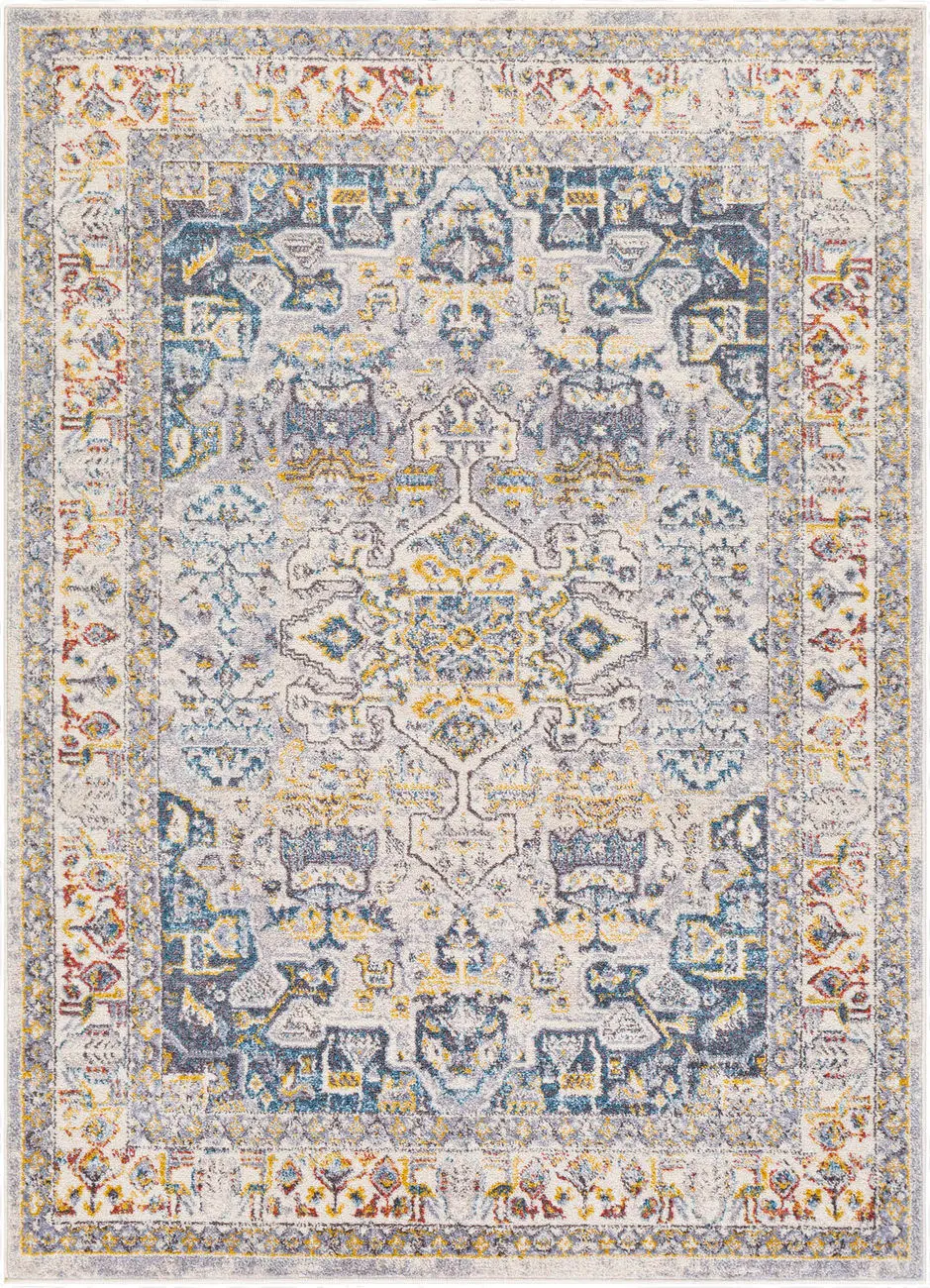 Modern Loom Acactus ACS-2319 Multi-Colored Power Loomed Synthetic Rug
