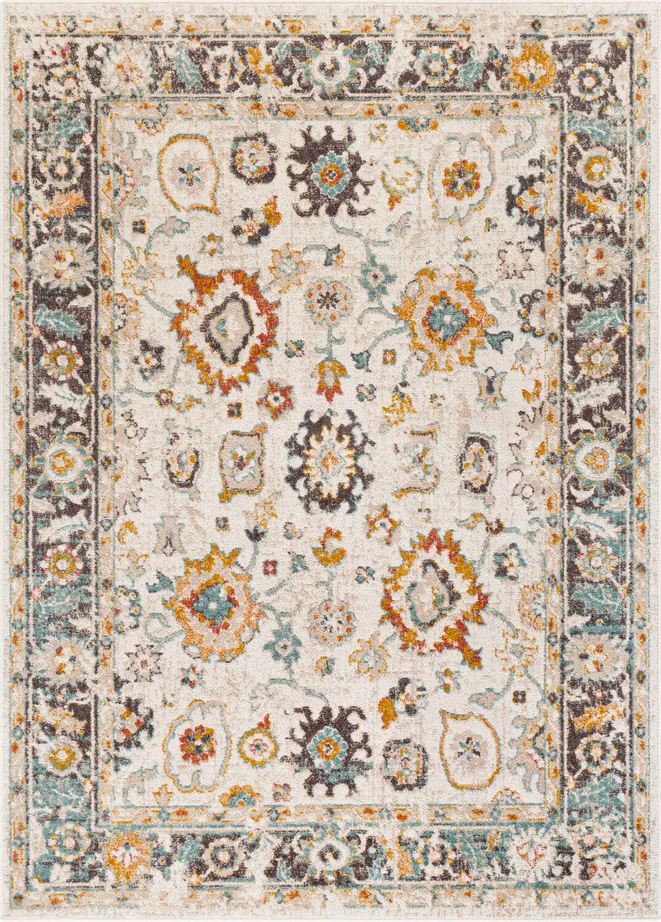 Modern Loom Acactus ACS-2340 Multi-Colored Power Loomed Synthetic Rug