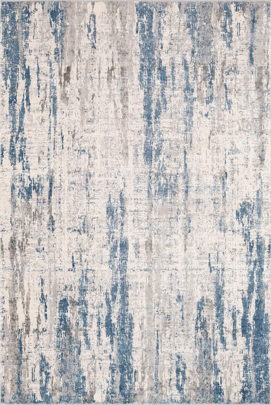 Alpine ALP-2309 Blue Synthetic Abstract Rug