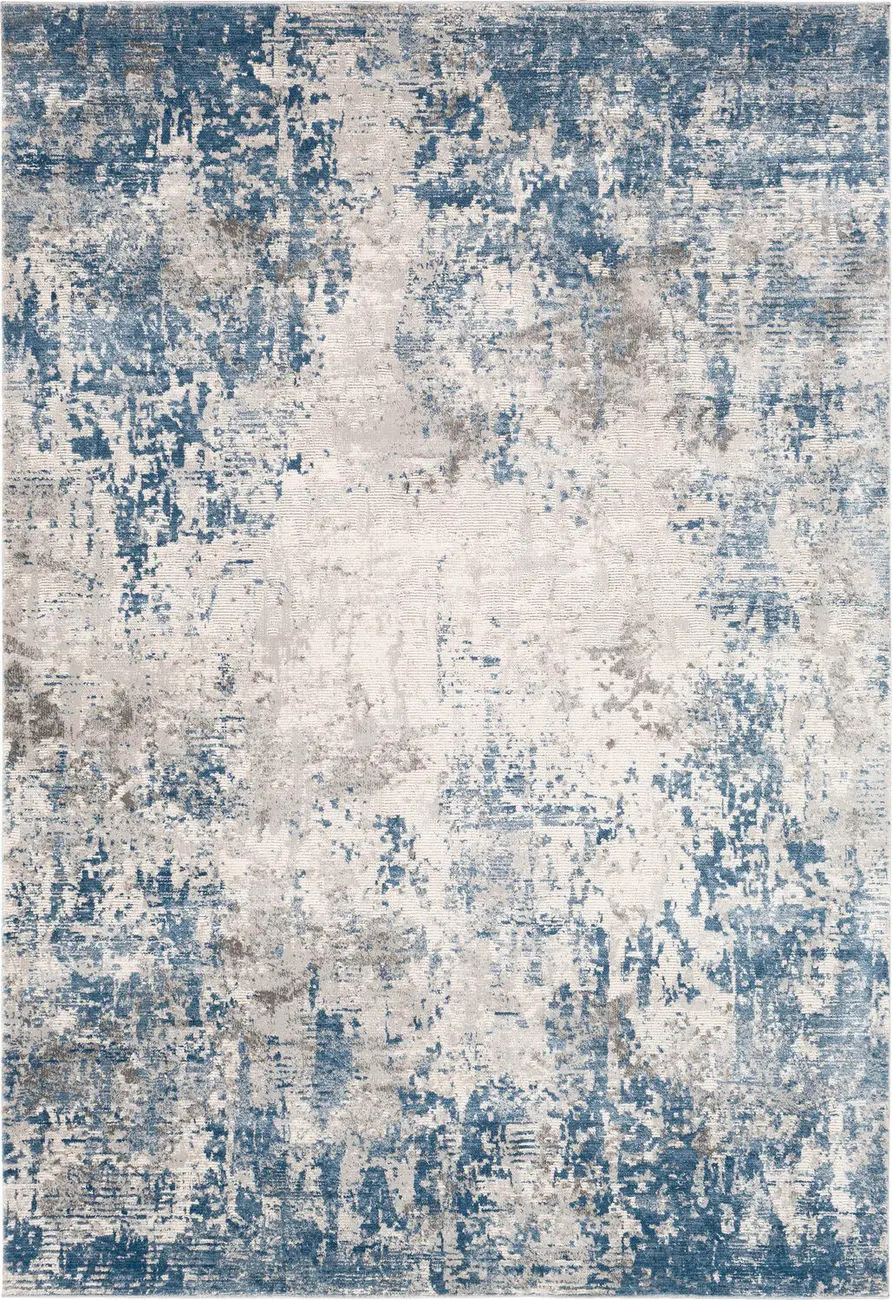 Alpine ALP-2310 Blue Synthetic Abstract Rug