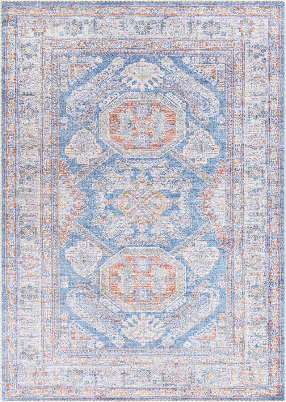 Modern Loom Amelie Aml-2317 Multi-Colored Power Loomed Natural Fiber Rug