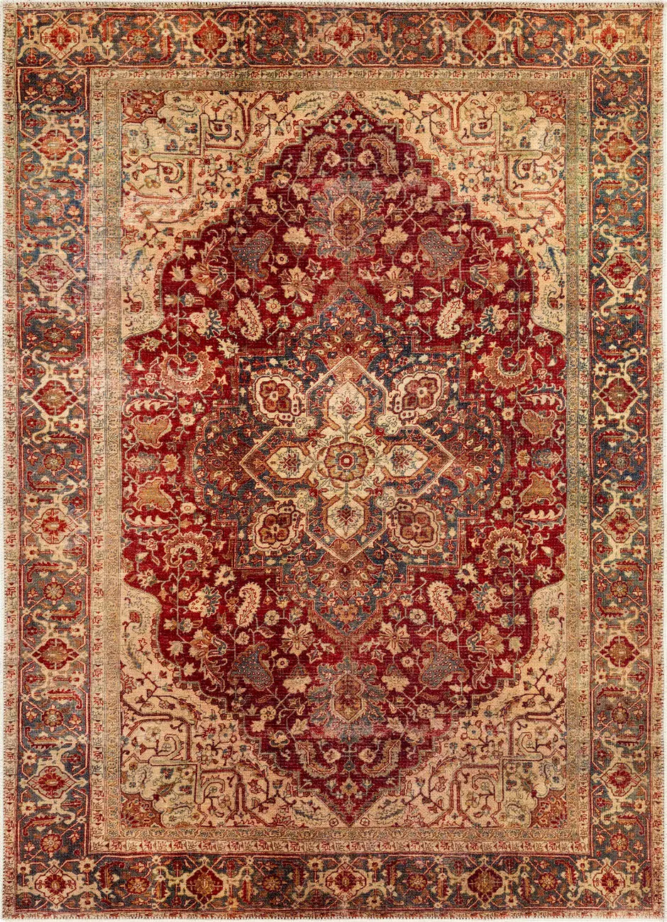 Amelie AML-2344 Multi-Colored Power Loomed Natural Fiber Natural Fiber Rug