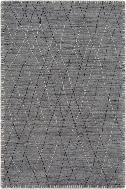 Surya Arlequin ARQ-2300 Medium Gray Silk Patterned Rug