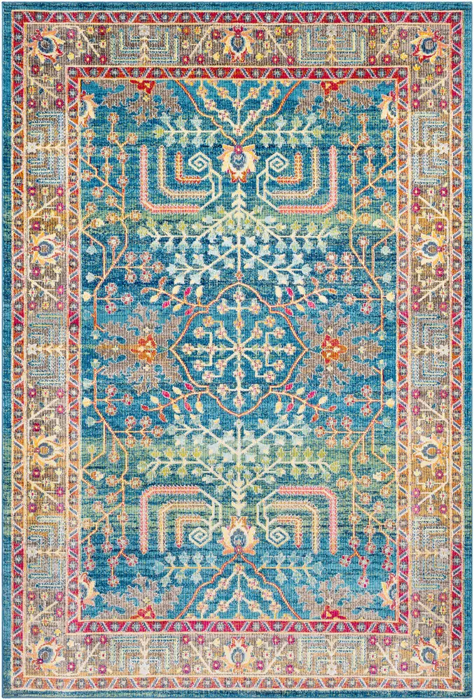 Aura Silk ASK-2310 Sky Blue Transitional Synthetic Rug
