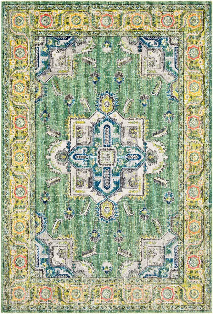 Aura Silk ASK-2313 Lime Synthetic Traditional Rug