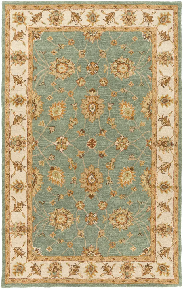 Middleton AWHR-2058 Dark Green Traditional Wool Rug