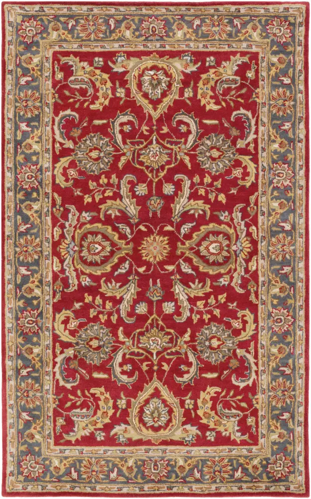 Middleton AWHY-2062 Bright Red Traditional Floral Rug