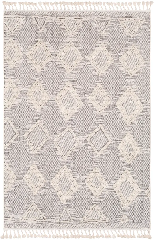 Azilal AZI-2305 Medium Gray Abstract Patterned Rug