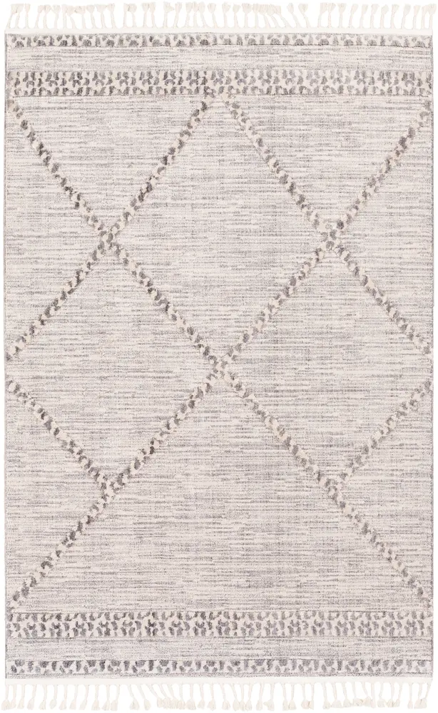 Azilal AZI-2308 Medium Gray Patterned Abstract Rug