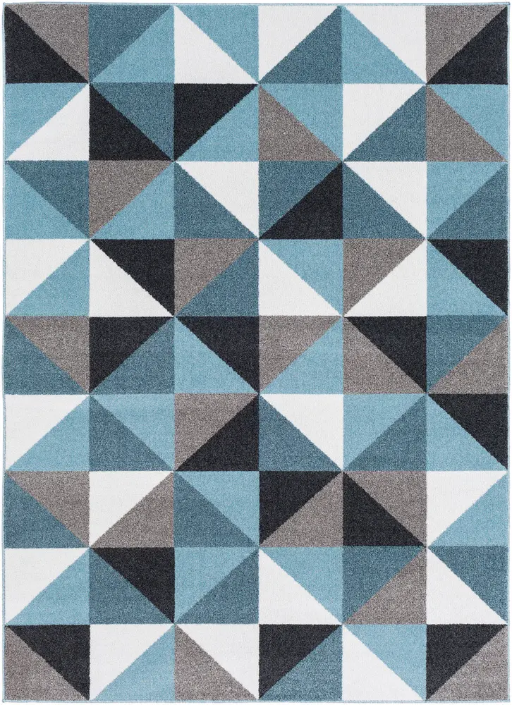 Azul AZU-2308 Aqua Synthetic Abstract Rug