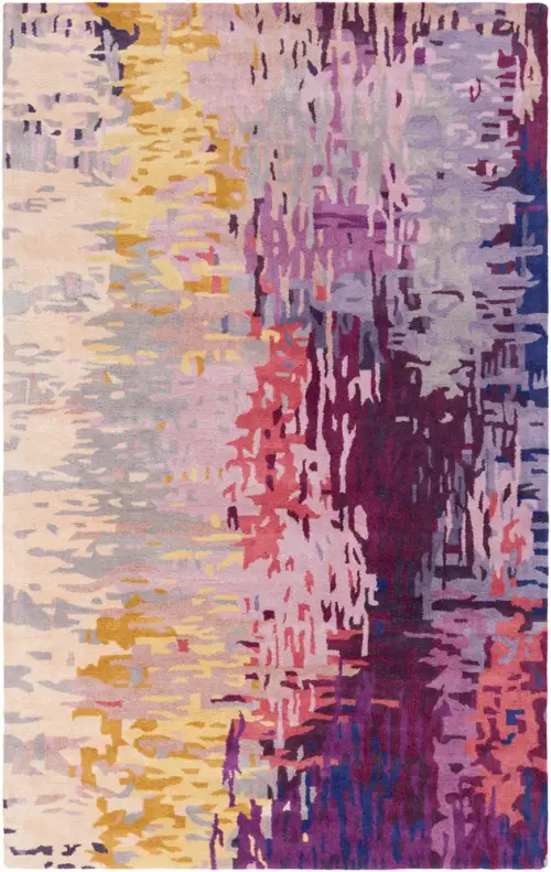Surya Banshee BAN-3344 Dark Purple Silk Wool Rug
